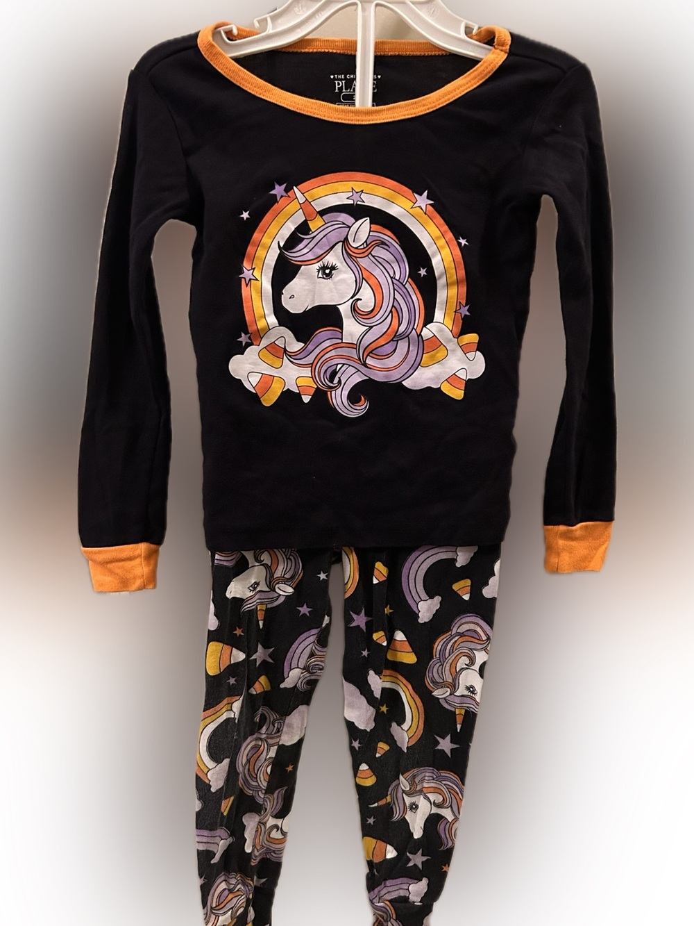 The Children's Place Girls Halloween Unicorn Snug Fit Cotton Pajamas Size 2T
